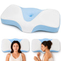 Neck Pillow for Pain Relief - Ergonomic Pillow Memory Foam Pillows for Sleeping, Cooling Orthopedic Neck Support Pillow, Contour Cervical Pillow Bed Pillow for Back Stomach Sleepers
